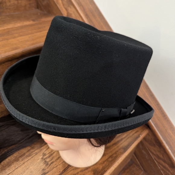 The Bailey Ice Top hat, a vintage tall crown style  wool, Size Medium unisex - Picture 11 of 13